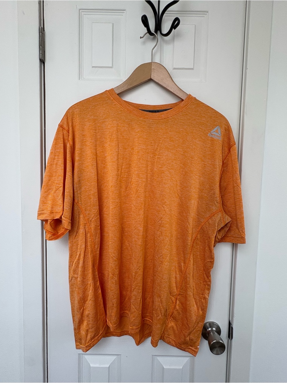 Reebok Orange Short Sleeve Athletic Tee